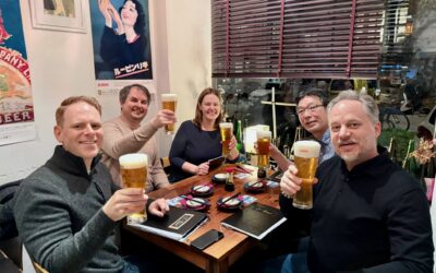 Kleines Board-Meeting und Treffen mit Yoshi in der J-Bar